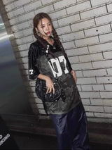 Vintage Loose Fit V-Neck Jersey T-Shirt