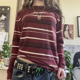 Fairy Grunge Striped Long Sleeve T-Shirt