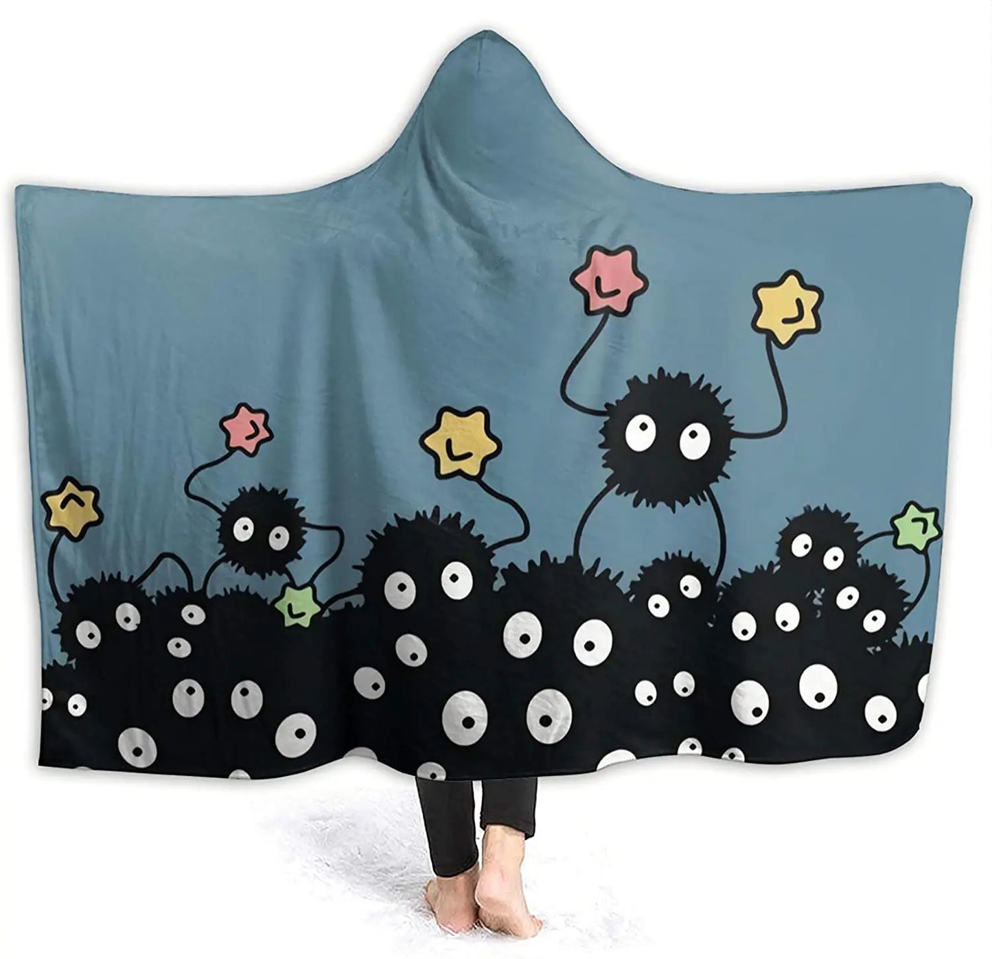 Soot Sprites Hooded Blanket for Adults And Teens