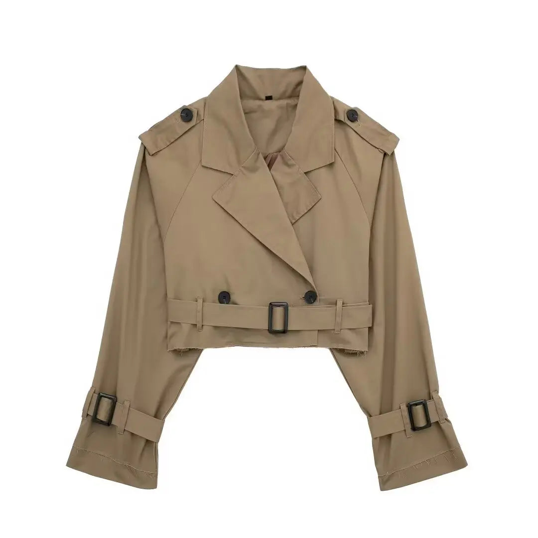 Vintage Women Cropped Jacket