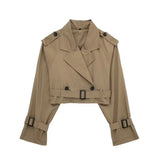Vintage Women Cropped Jacket