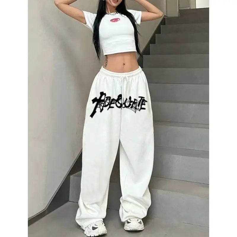 Y2K Star Wide Leg Sweatpants