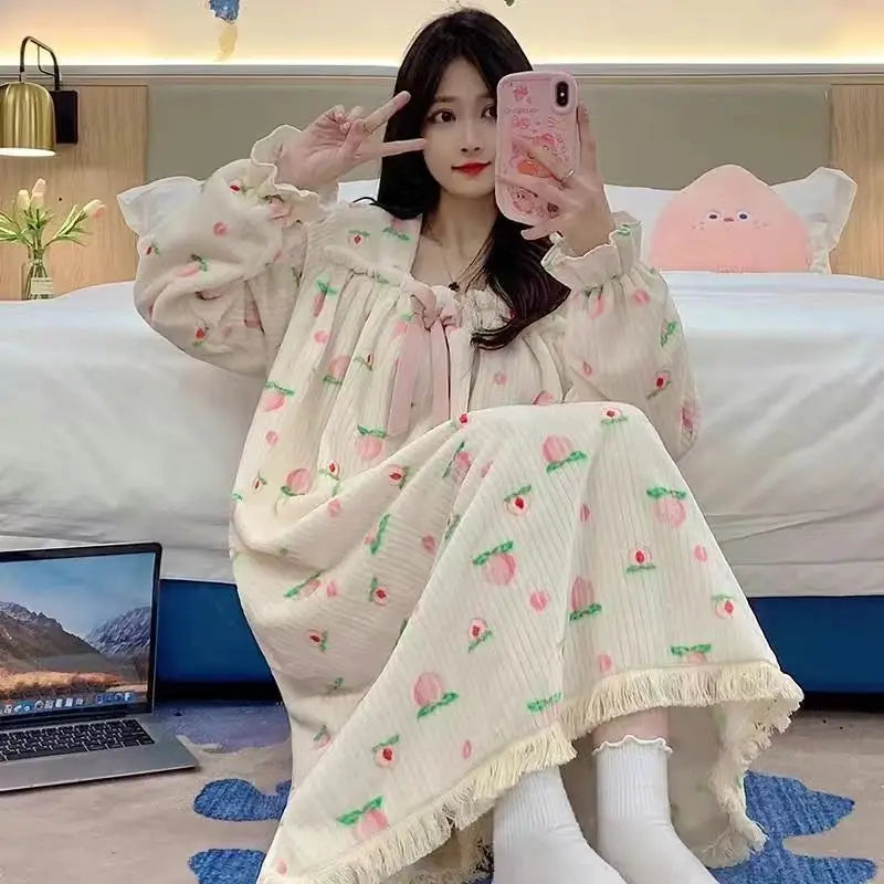 Korean Style Nightgown Sleepwear