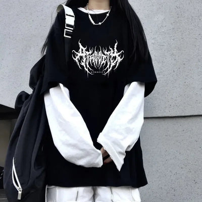 Y2K Tribal Long Sleeve Top
