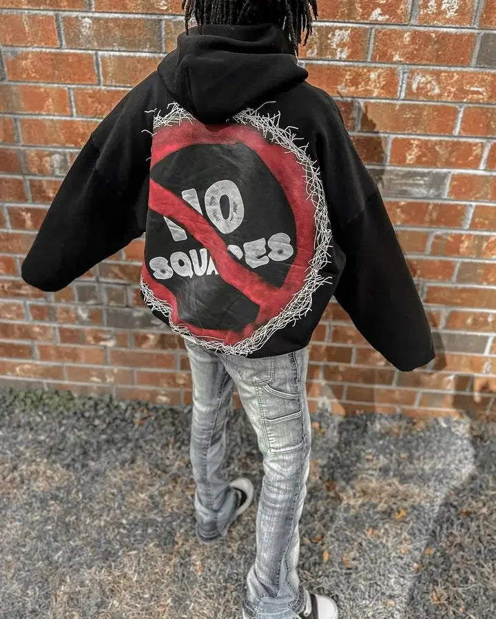 Angry Cartoon Graphic Hoodie
