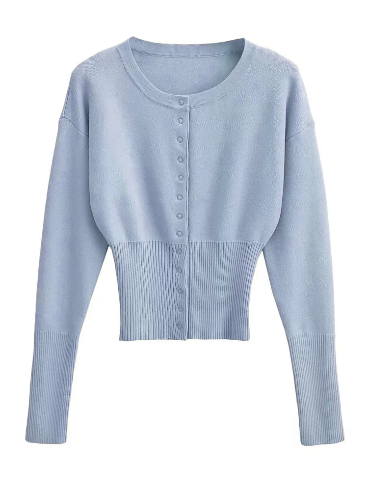 Corporate Girlie Ribbed Cardigan