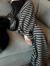 Vintage Grunge Knitted Wide Leg Pants