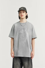 Washed Texture Y2K T-Shirt