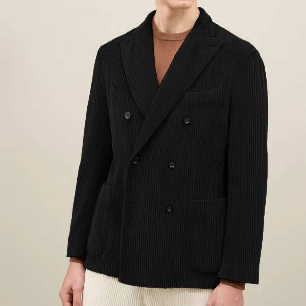Men's Brown Corduroy Old Money Blazer