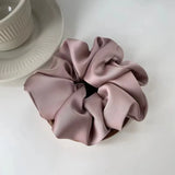 Elastic Silk Solid Color Ponytail Holder