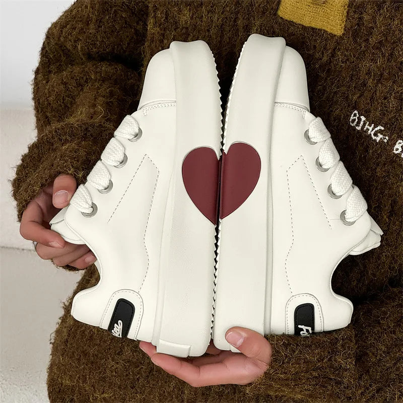 Y2K Retro Heart Skater Sneakers