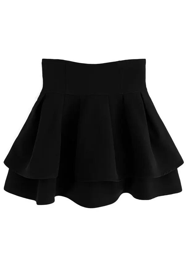 Short Black Cute Kawaii Mini Skirt
