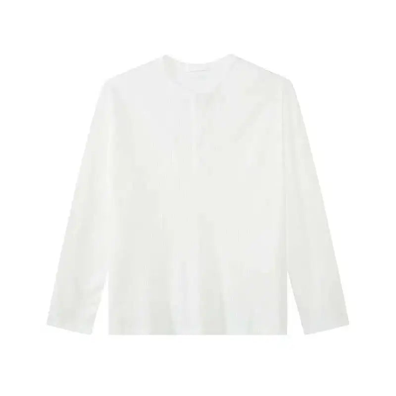 Solid Color Casual Mens Long T-Shirt