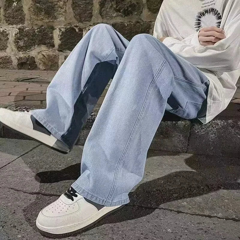 Gerade geschnittene Washed-Hose