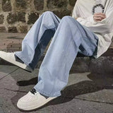 Gerade geschnittene Washed-Hose