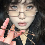 Soft Girl Square Glasses