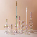 Taper Glass Candlestick Holder