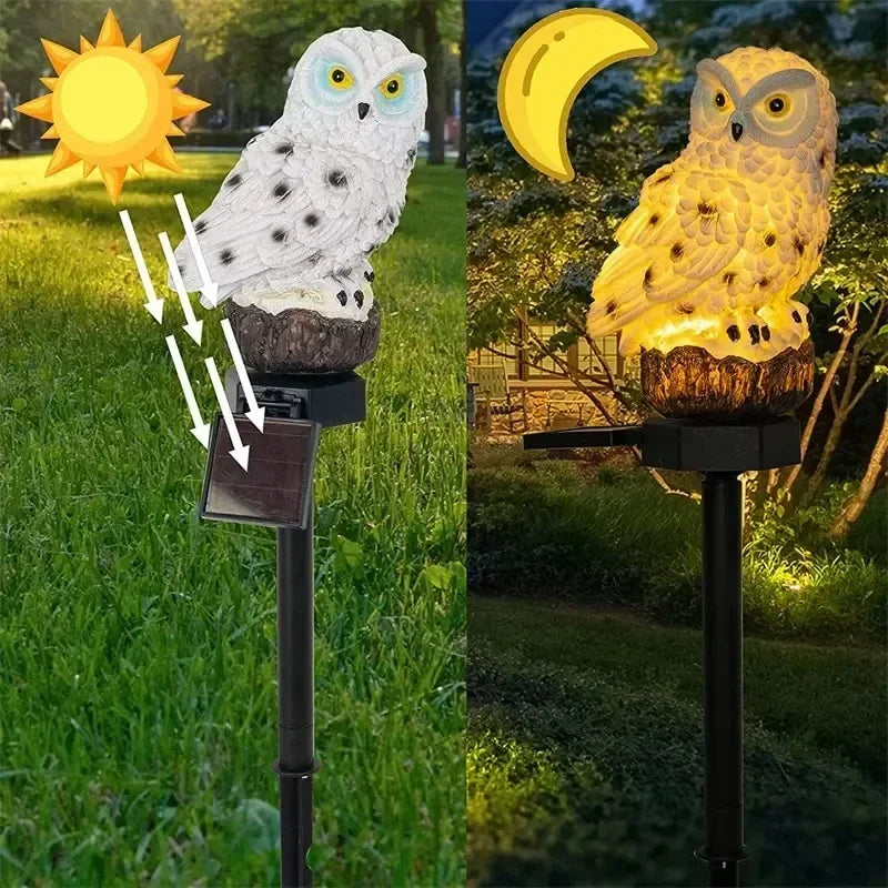 Solar Lamp Owl Animal Garden Lights