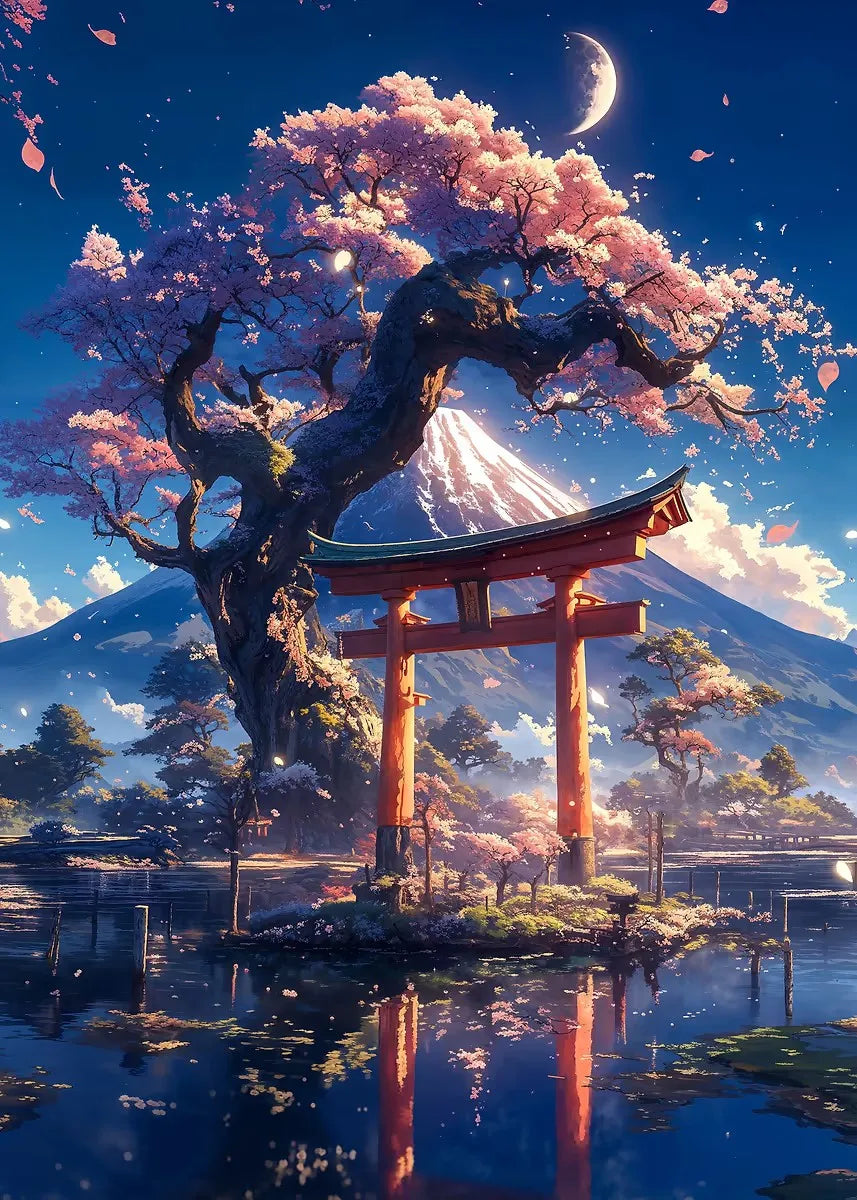 Japanese Cherry Blossoms Poster