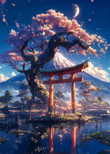 Japanese Cherry Blossoms Poster