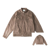 Y2K Motorcycle Leather Jacket