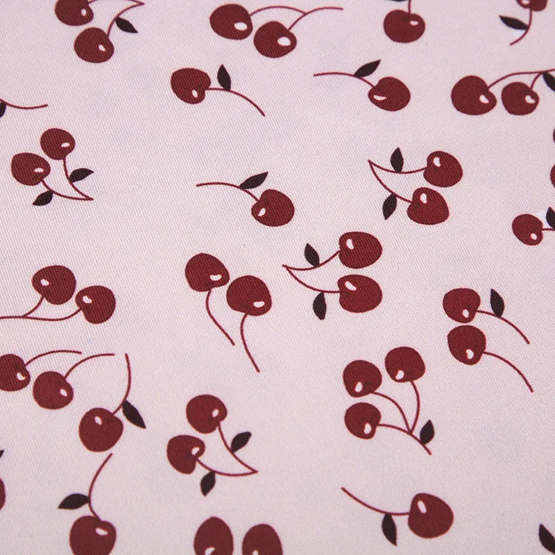 Fairy Core Sweet Cherry Mini Dress
