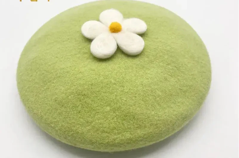 Daisy Crochet Beret
