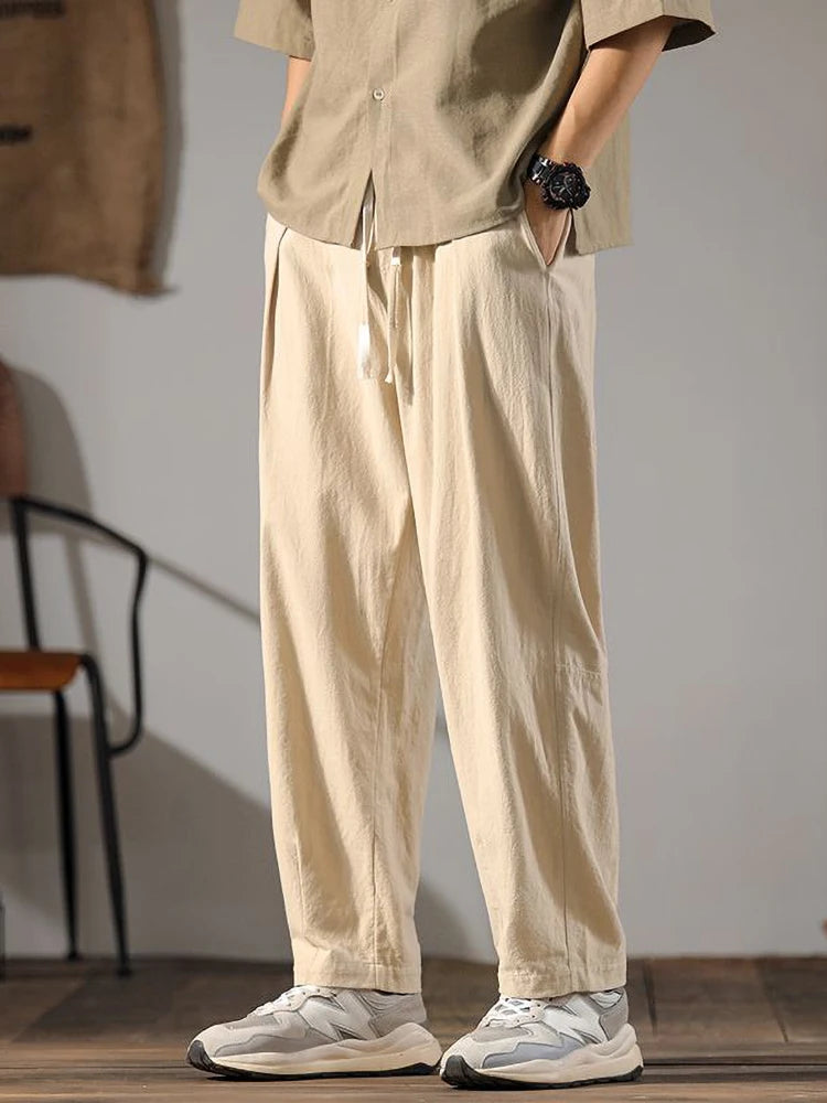 Old Money Cotton Linen Pants