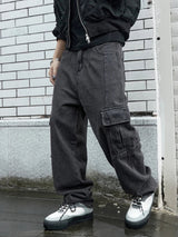 Straight Leg Korean Cargo Jeans