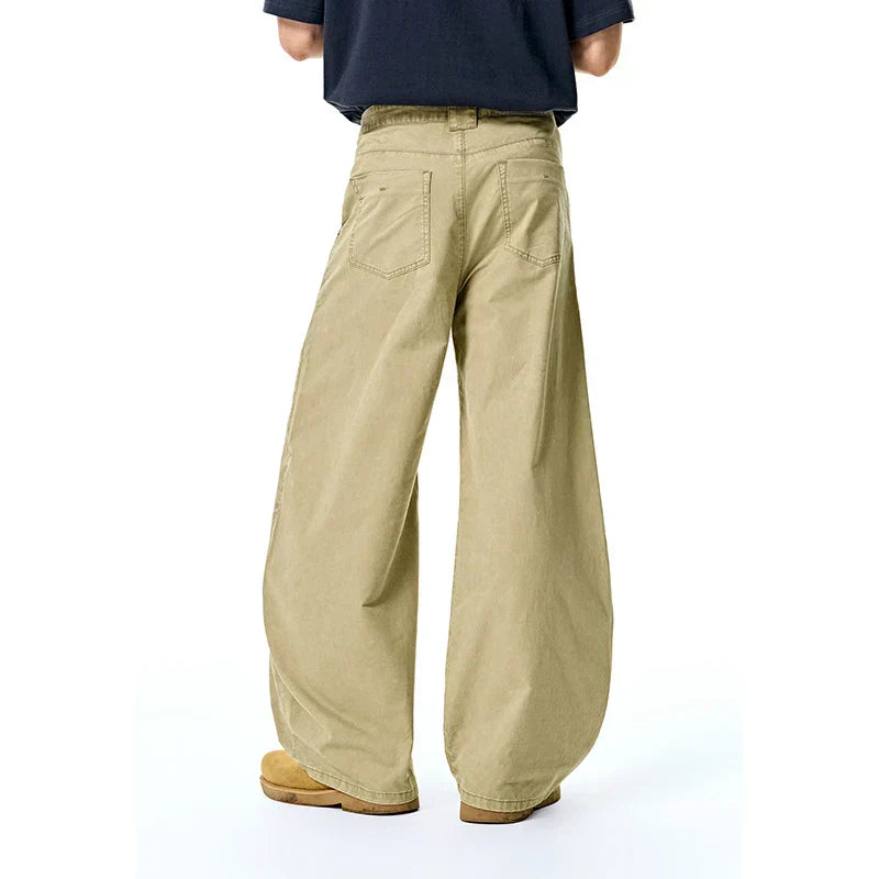 Vintage Casual Washed Cargo Pants