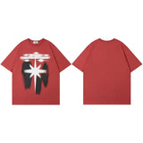 Oversized Shadow Star Graphic T-Shirt