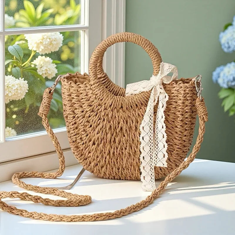 Women's Beach Weaving Star Handbag