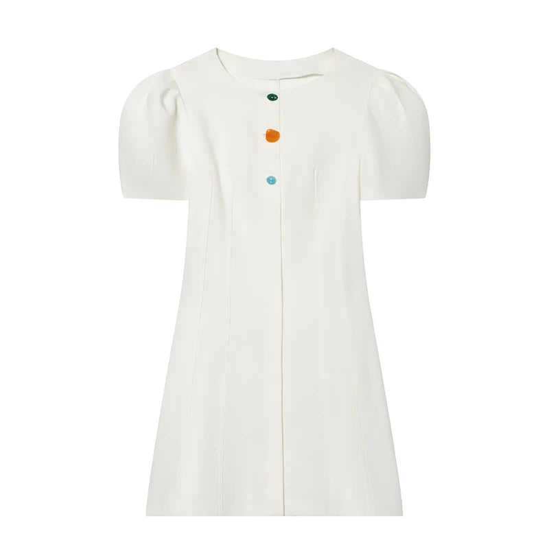 Elegant Summer White Mini Dress