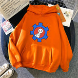 Vibrant Yellow Anime Skater Hoodie