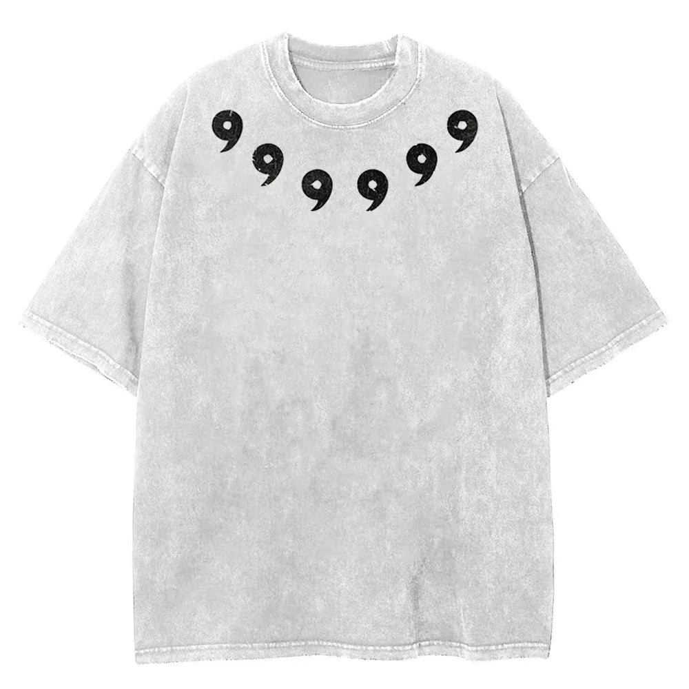 Retro Washed Dotted Graphic T-Shirt