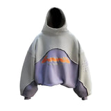 Vintage Gothic Letter Print Oversized Hoodie