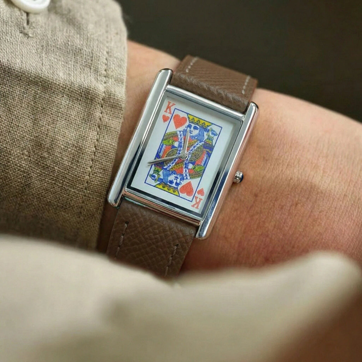 King Card Leather Watch