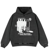 Shadow Aesthetic Vintage Oversized Hoodie