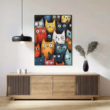 Nordic Cartoon Cat Art