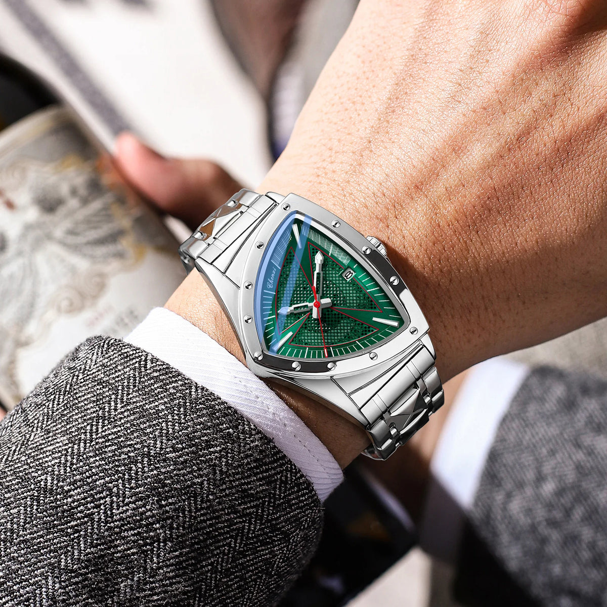 Triangular Dial Luxury Man Watch