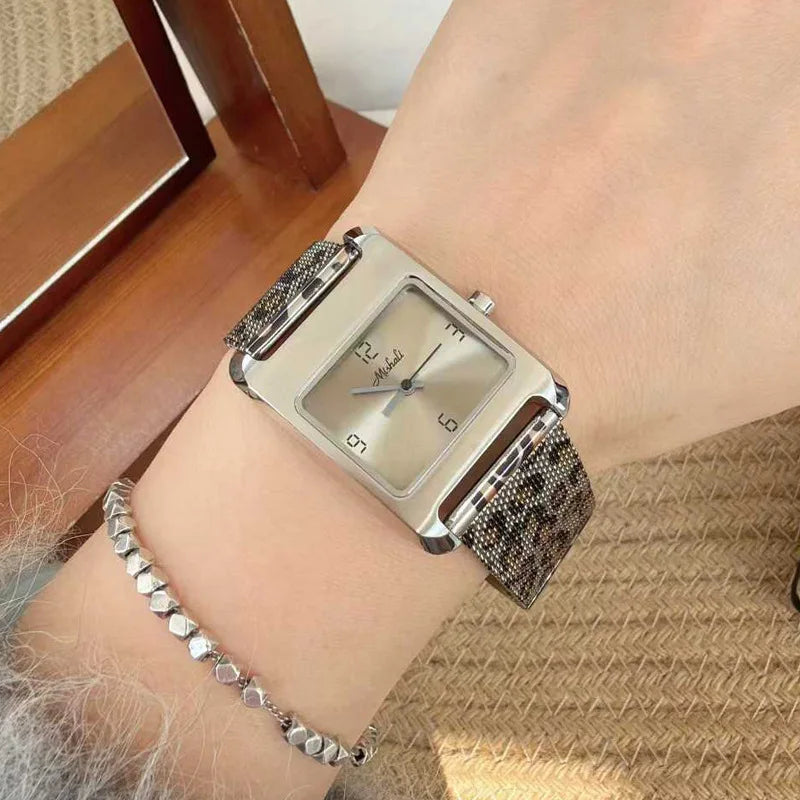 Leopard Print Strap Women's Watch