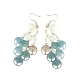 Vintage Hollow Leaves Shiny Earrings