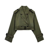 Vintage Women Cropped Jacket