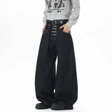 Buckle Wide Leg Jeans