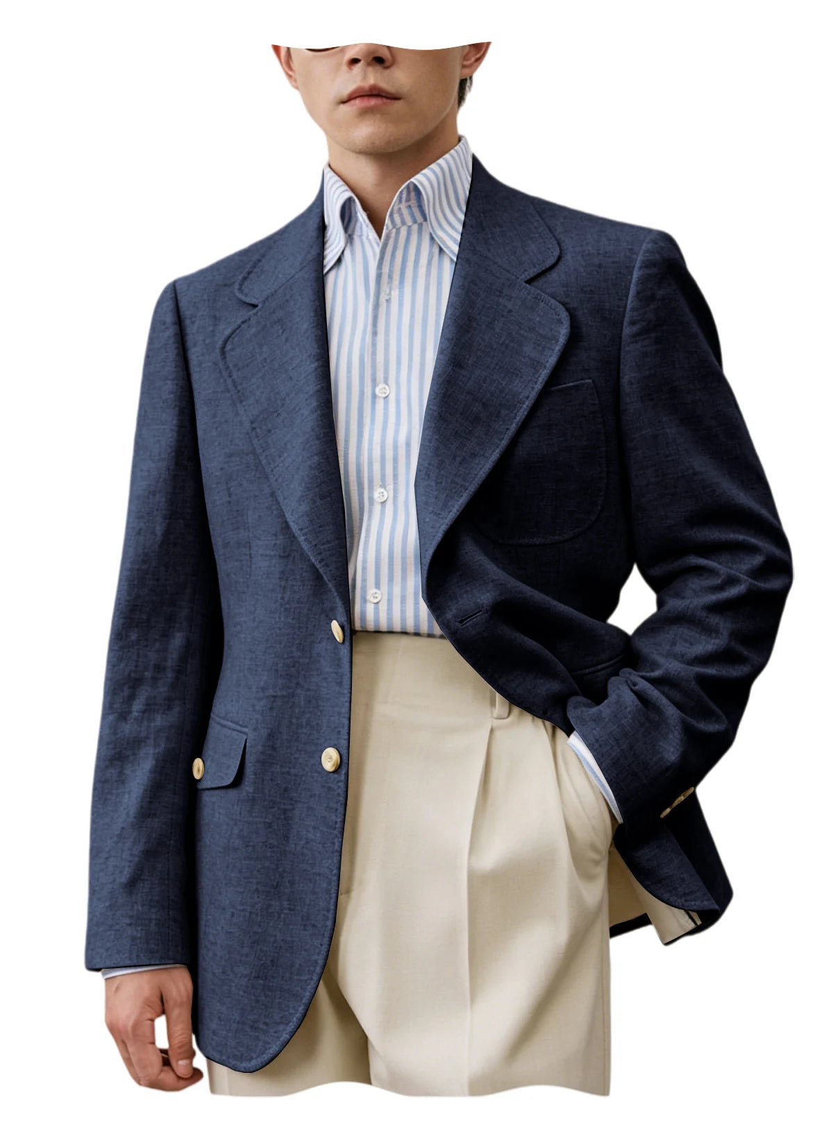 Men's Linen Casual Blazer