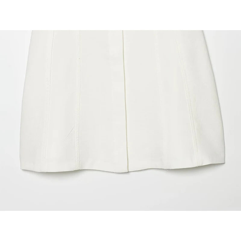Elegant Summer White Mini Dress