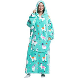 Animal Printed Hooded Blanket