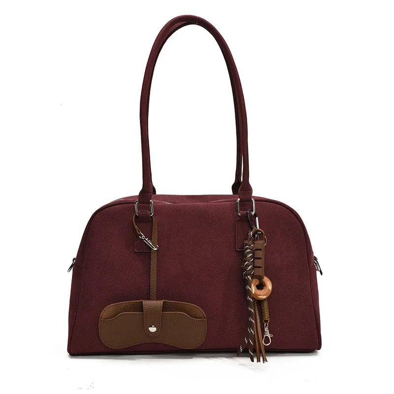 Corporate Girl Fancy Solid Color Shoulder Bag