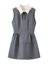Summer Girl Detachable Collar Mini Dress