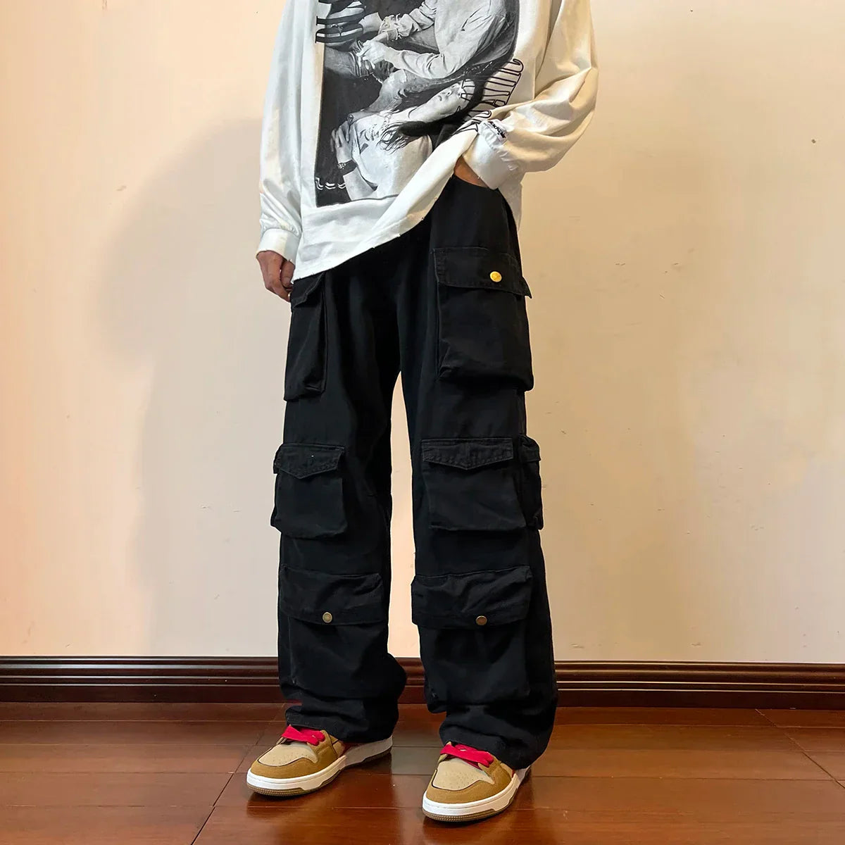 Multi-pocket Vintage Cargo Pants